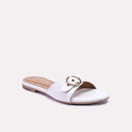 Ira White Casual Flats
